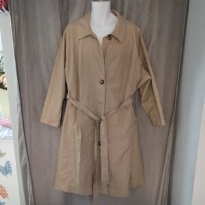 Addition Elle 4x Tan Belted Trench Coat